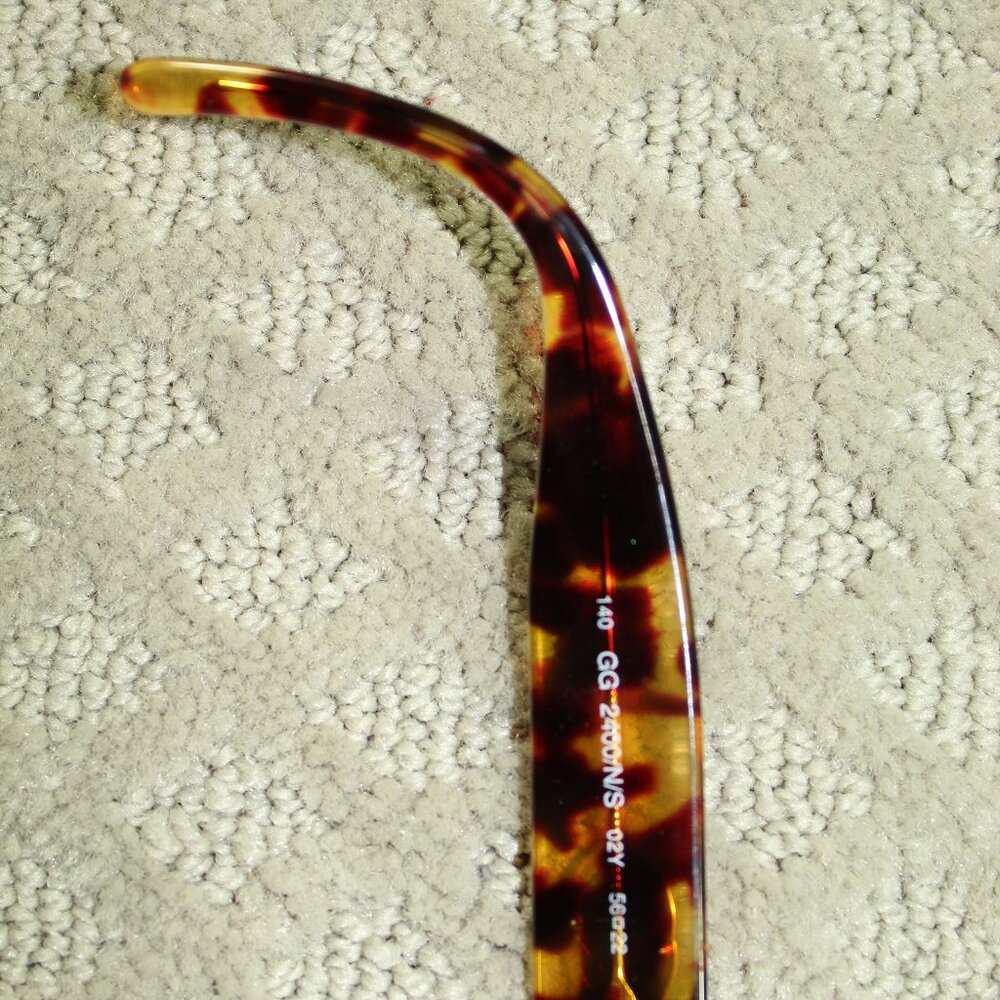 Gucci GG2400 N/S Tortoiseshell Interlocking Logo GG Sunglasses EUC! - Picture 6 of 9